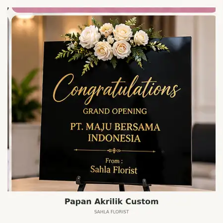 Papan Bunga Akrilik Banggai
